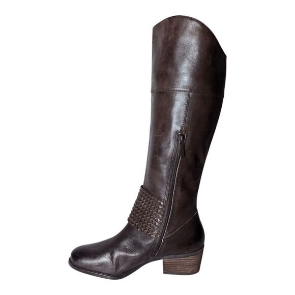 VINCE CAMUTO Bartina Tall Brown Leather Boot Size 8.5M - Picture 7 of 9